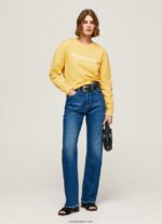 mujer suéter con logo estampado Pepe Jeans 44JTZ273 brillar - Imagen 2