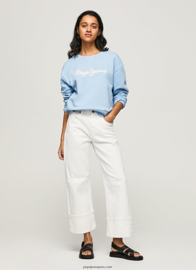 mujer_sueter_con_logo_estampado_pepe_jeans_44jtz275_bahia.jpg mujer suéter con logo estampado Pepe Jeans 44JTZ275 bahía - Imagen 1