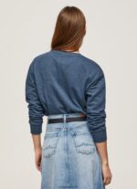 mujer suéter con logo estampado Pepe Jeans 44JTZ276 dulwich - Imagen 4