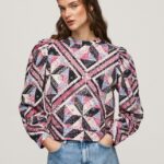 mujer suéter con parches de algodón Pepe Jeans 44JTZ277 multi