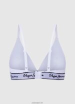 mujer sujetador de algodón elástico Pepe Jeans 44JTZ540 blanco - Imagen 2