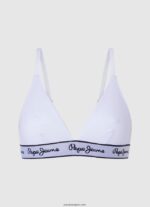 mujer sujetador de algodón elástico Pepe Jeans 44JTZ540 blanco