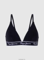 mujer sujetador de algodón elástico Pepe Jeans 44JTZ548 negro