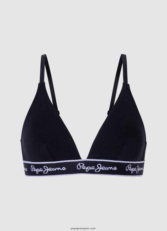 mujer_sujetador_de_algodon_elastico_pepe_jeans_44jtz548_negro.jpg mujer sujetador de algodón elástico Pepe Jeans 44JTZ548 negro - Imagen 1