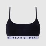 mujer sujetador deportivo de algodón Pepe Jeans 44JTZ567 negro