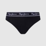 mujer tanga clásica con logo estampado Pepe Jeans 44JTZ549 negro