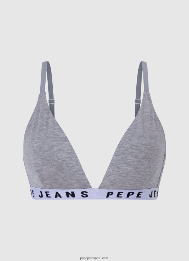mujer tanga clásica con logo estampado Pepe Jeans 44JTZ568 gris marga - Imagen 4