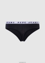 mujer tanga clásica con logo estampado Pepe Jeans 44JTZ569 negro - Imagen 2