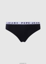 mujer tanga clásica con logo estampado Pepe Jeans 44JTZ569 negro