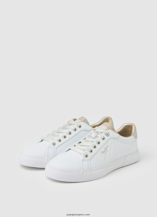 mujer tenis básicos con bandera de Kenton Pepe Jeans 44JTZ593 blanco - Imagen 3