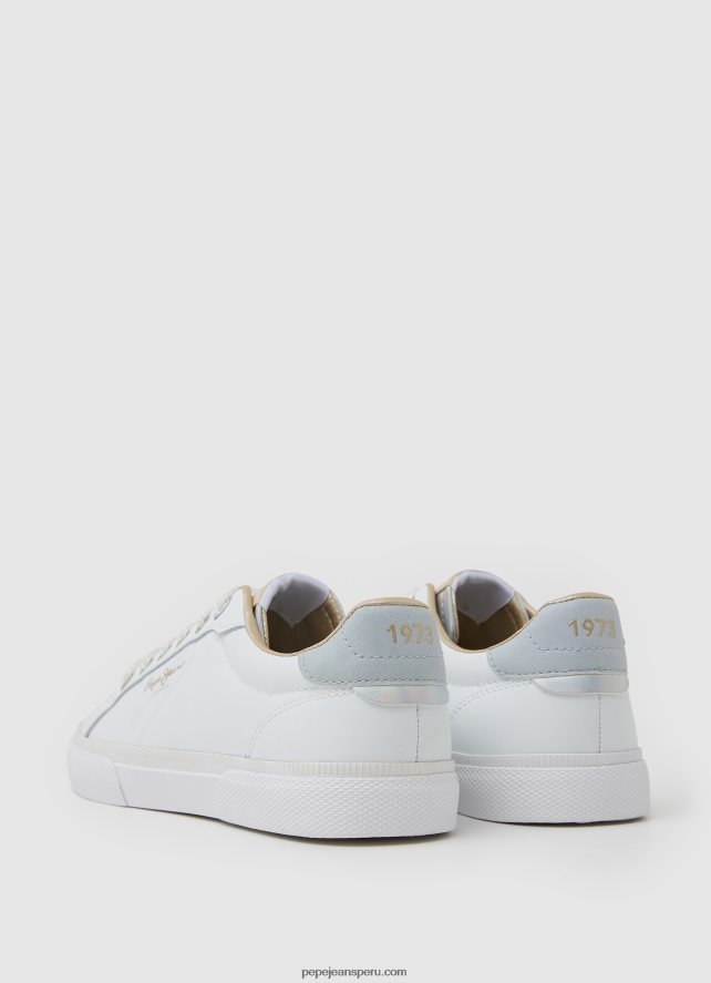 mujer tenis básicos con bandera de Kenton Pepe Jeans 44JTZ593 blanco - Imagen 4