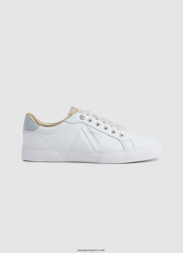 mujer tenis básicos con bandera de Kenton Pepe Jeans 44JTZ593 blanco - Imagen 1