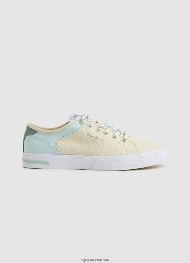 mujer_tenis_basicos_kenton_road_pepe_jeans_44jtz634_limon_pastel.jpg mujer tenis básicos kenton road Pepe Jeans 44JTZ634 limón pastel - Imagen 1