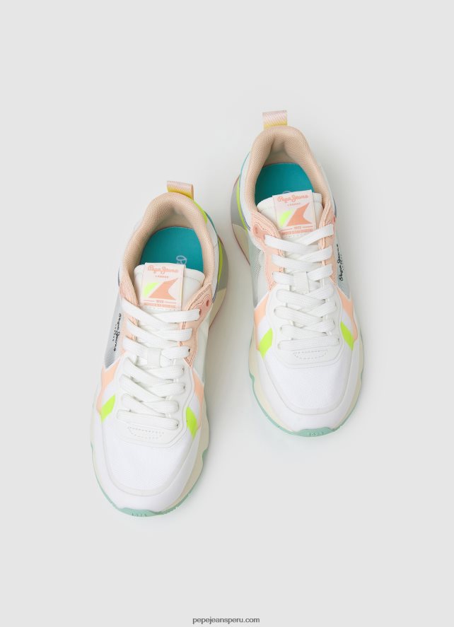 mujer tenis brit pro bright para correr Pepe Jeans 44JTZ576 blanco - Imagen 2