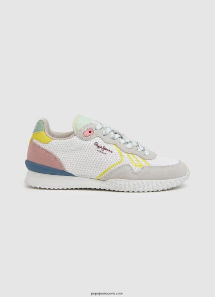 mujer tenis holland de malla Pepe Jeans 44JTZ605 blanco