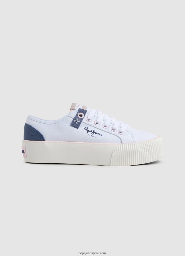 mujer_tenis_ottis_con_plataforma_pepe_jeans_44jtz608_blanco.jpg mujer tenis ottis con plataforma Pepe Jeans 44JTZ608 blanco - Imagen 1