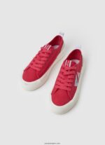 mujer tenis vulcanizados con bandera allen Pepe Jeans 44JTZ628 fresa - Imagen 2