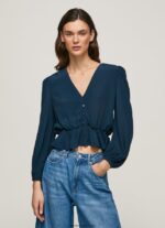 mujer top corto con cuello en V Pepe Jeans 44JTZ325 dulwich