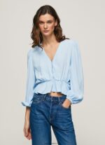 mujer top corto con cuello en V Pepe Jeans 44JTZ326 bahía
