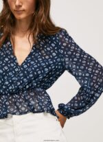 mujer top corto con escote en V Pepe Jeans 44JTZ358 multi - Imagen 3