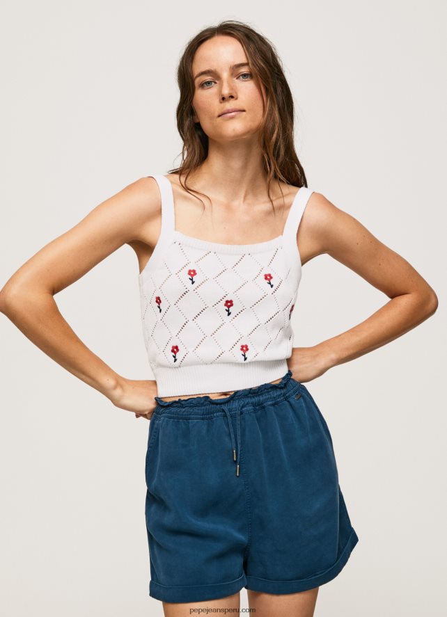 mujer_top_de_algodon_con_flores_bordadas_pepe_jeans_44jtz232_blanco.jpg mujer top de algodón con flores bordadas Pepe Jeans 44JTZ232 blanco - Imagen 1
