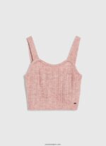 mujer top tejido con tirantes Pepe Jeans 44JTZ247 rosa nublado - Imagen 5