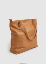 mujer tote con logo en relieve Pepe Jeans 44JTZ710 camello - Imagen 2