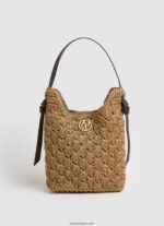 mujer tote de paja tejida Pepe Jeans 44JTZ717 caramelo