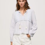 mujer túnica de gasa de algodón Pepe Jeans 44JTZ349 multi
