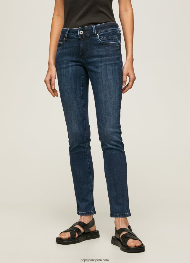 mujer vaqueros brooke de corte slim con cintura media Pepe Jeans 44JTZ35 mezclilla - Imagen 2