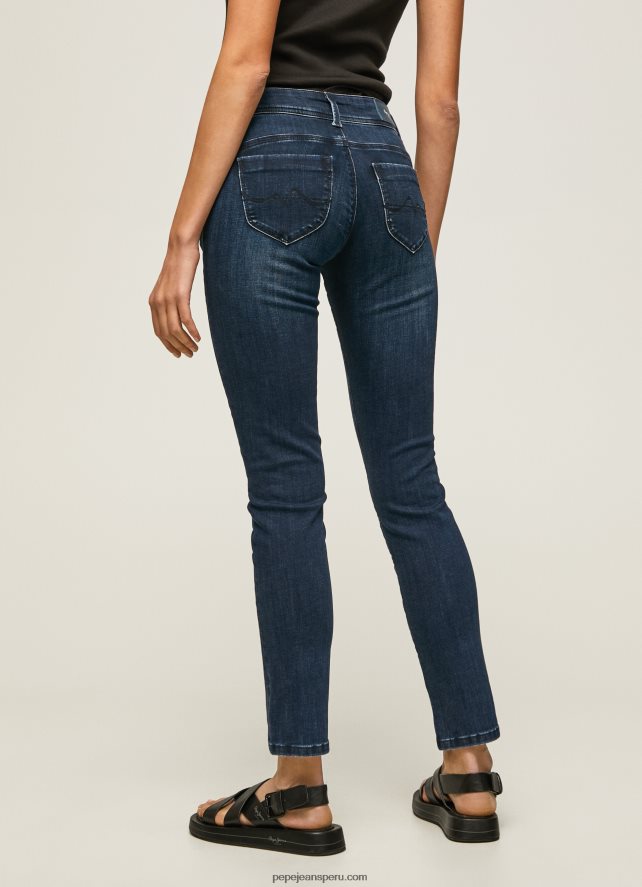mujer vaqueros brooke de corte slim con cintura media Pepe Jeans 44JTZ35 mezclilla - Imagen 4