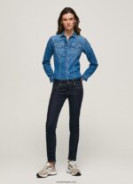mujer vaqueros brooke de corte slim con cintura media Pepe Jeans 44JTZ9 mezclilla