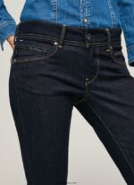 mujer vaqueros brooke de corte slim con cintura media Pepe Jeans 44JTZ9 mezclilla - Imagen 3