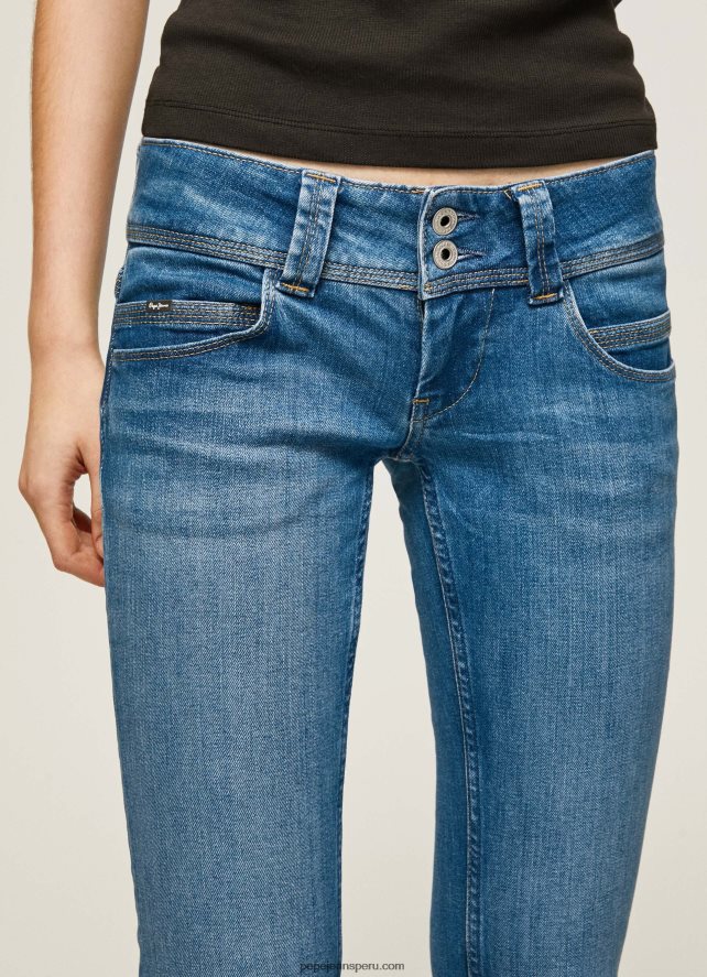 mujer vaqueros de talle bajo de corte regular de venus Pepe Jeans 44JTZ33 mezclilla - Imagen 3