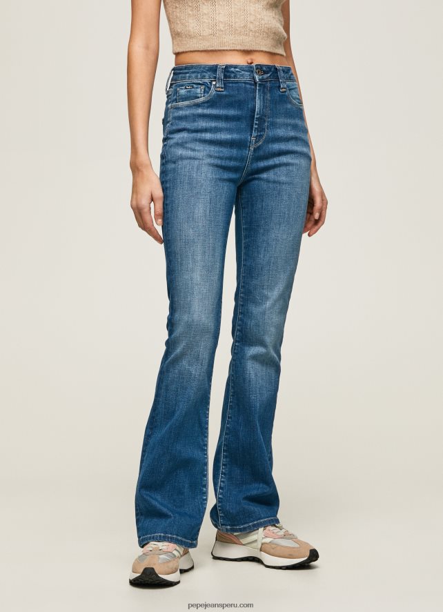 mujer vaqueros dion de talle alto acampanados Pepe Jeans 44JTZ60 mezclilla - Imagen 2