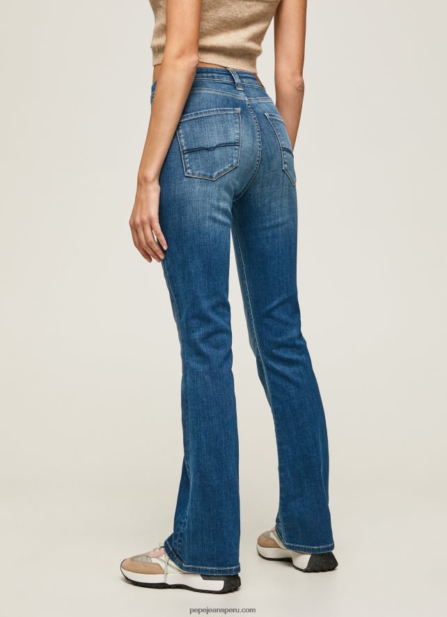 mujer vaqueros dion de talle alto acampanados Pepe Jeans 44JTZ60 mezclilla - Imagen 4
