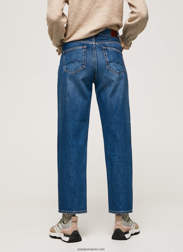 mujer vaqueros Dover de tiro alto y corte holgado Pepe Jeans 44JTZ83 mezclilla - Imagen 4