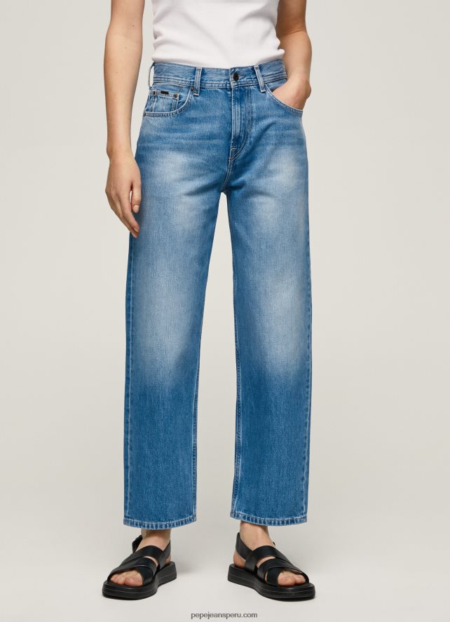 mujer vaqueros Dover de tiro alto y corte holgado Pepe Jeans 44JTZ84 mezclilla - Imagen 2