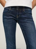 mujer vaqueros gen de tiro medio recto Pepe Jeans 44JTZ4 mezclilla - Imagen 3