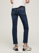 mujer vaqueros gen de tiro medio recto Pepe Jeans 44JTZ4 mezclilla - Imagen 4