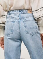 mujer vaqueros Lexa Sky de talle alto y ancho Pepe Jeans 44JTZ78 mezclilla - Imagen 4