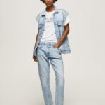 mujer vaqueros mary de talle alto Pepe Jeans 44JTZ19 mezclilla