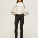 mujer vaqueros New Brooke de corte regular con cintura media Pepe Jeans 44JTZ7 mezclilla