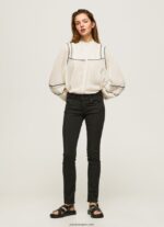 mujer vaqueros New Brooke de corte regular con cintura media Pepe Jeans 44JTZ7 mezclilla