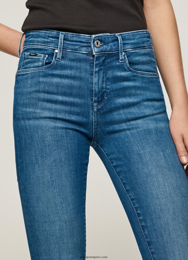mujer vaqueros pitillo con tiro medio Zoe Pepe Jeans 44JTZ40 mezclilla - Imagen 3