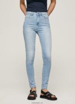 mujer vaqueros pitillo de talle alto Pepe Jeans 44JTZ38 mezclilla - Imagen 2