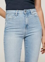 mujer vaqueros pitillo de talle alto Pepe Jeans 44JTZ38 mezclilla - Imagen 3