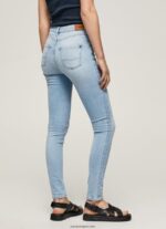 mujer vaqueros pitillo de talle alto Pepe Jeans 44JTZ38 mezclilla - Imagen 4