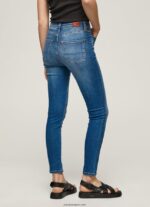 mujer vaqueros pitillo de talle alto Pepe Jeans 44JTZ41 mezclilla - Imagen 4