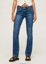 mujer vaqueros pitillo de tiro medio Pepe Jeans 44JTZ71 mezclilla - Imagen 2